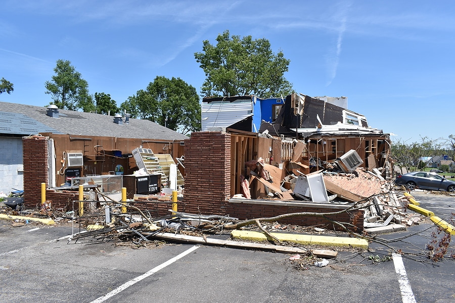 Commercial tornado damage restoration 